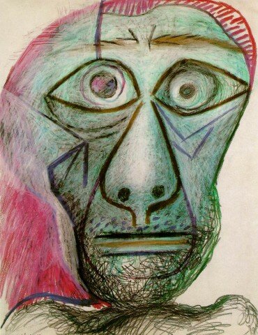 автопортрет Пабло Пикассо 1972 года