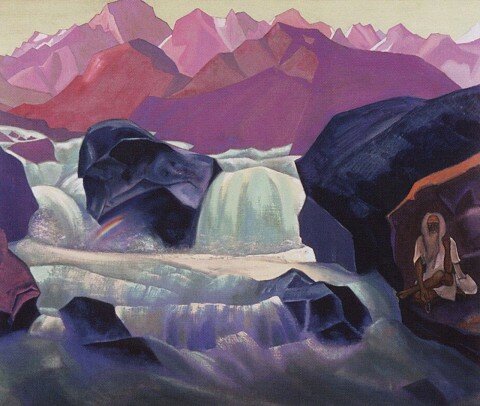 Река в Гималаях (Сантана). Н.К. Рерих, 1938